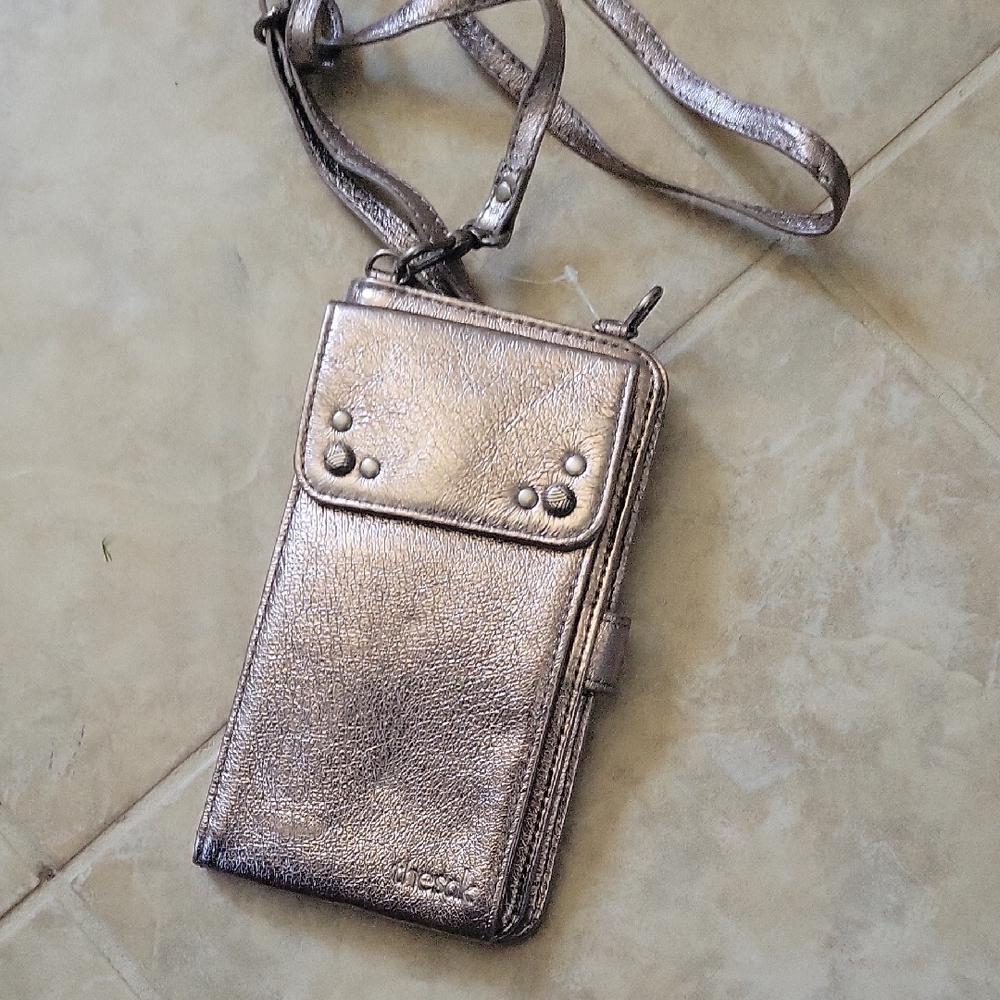 MWOT The Sak Metallic Phone Crossbody Wallet